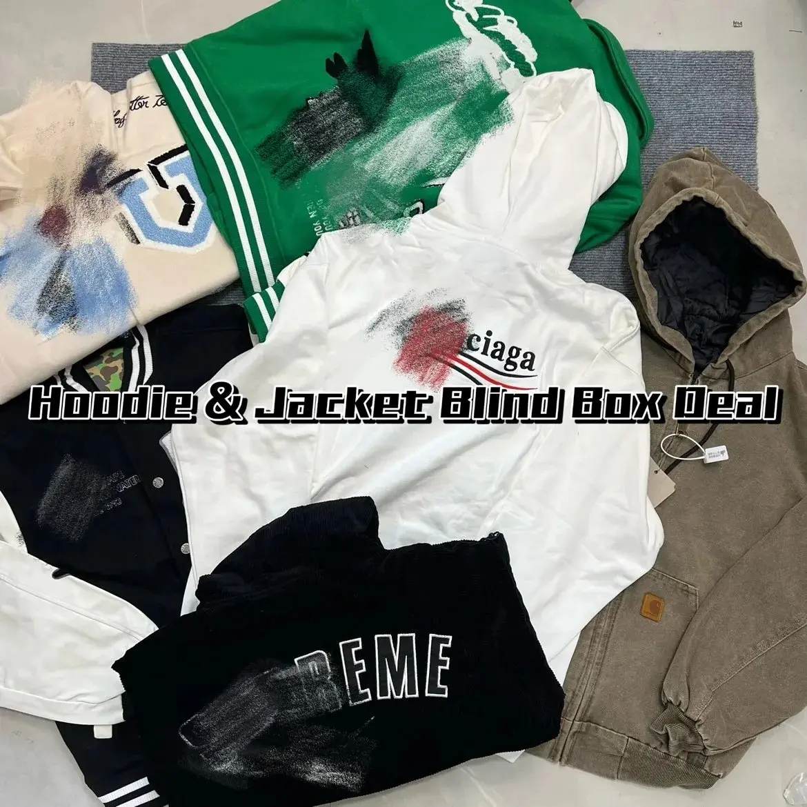 Jackets, jackets, sweatshirts, blind box benefits, no returns or exchanges after ordering. Scroll down for details on the product details page.